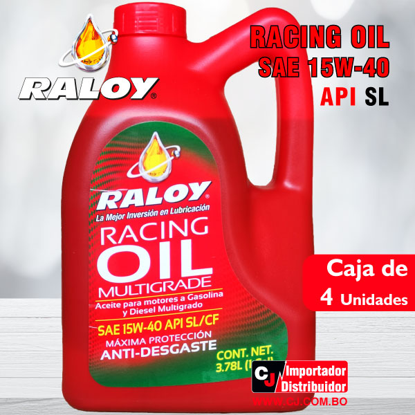 Racing multigrade oil SAE 15W-40 API SL » CJ Importador Distribuidor